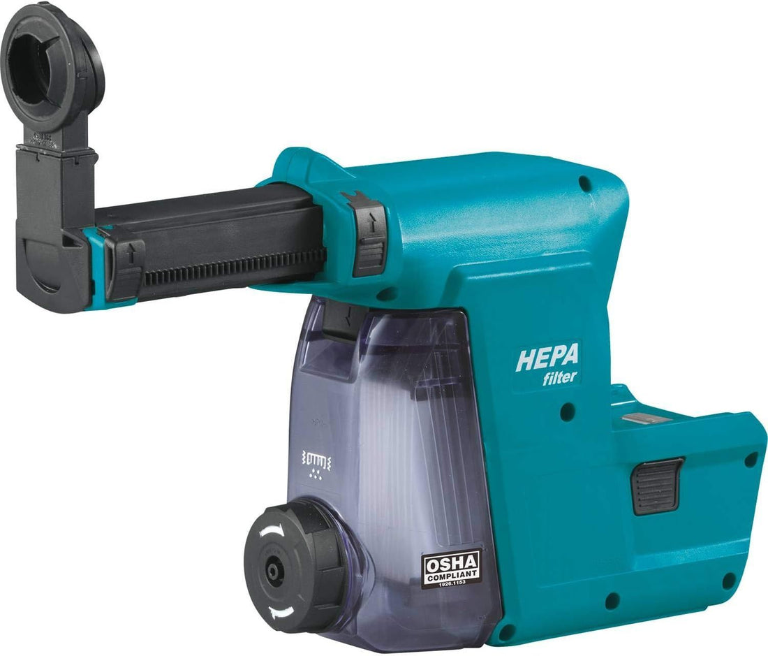 Makita DX06 Dust Extractor Attachment with HEPA Filter Cleaning Mechanism