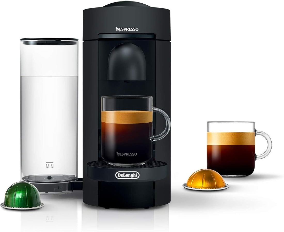 Nespresso Vertuo Plus Deluxe Coffee and Espresso Maker by De\'Longhi, Matte Black