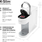 Keurig K-Slim Single Serve K-Cup Pod Coffee Maker, Featuring Simple Push Button Controls And MultiStream Technology, White