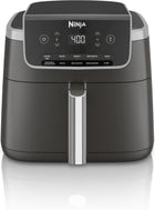 Ninja Air Fryer Pro 5-in-1, 5 QT Capacity, Air Fry, Bake, Roast, Reheat, and Dehydrate, Air Crisp Technology, Nonstick Basket & Crisper Plate, Grey, AF142C