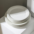 Stone Lain Orbit 12-Piece Dinnerware Set Stoneware, White
