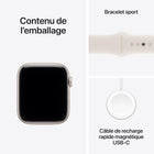 Apple Watch SE 3 [GPS 40mm] Smartwatch with Starlight Case with Starlight Sport Band. Fitness and Sleep Trackers, Heart Rate Monitor, Always-On Display, Water-Resistant
