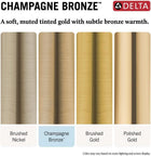 Delta Faucet Nicoli Pull-Down Single Hole Bathroom Faucet, Gold Bathroom Sink Faucet, Bathroom Faucet with Pull Out Sprayer, Single Handle Bathroom Faucet, Champagne Bronze 15849LF-CZPD