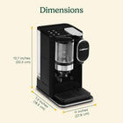 Cuisinart Single-Serve Coffeemaker with Built-in Grinder, Three Brew Sizes, Black (DGB-2C)