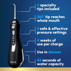 Waterpik Cordless Advanced 2.0 Water Flosser for Teeth, Gums, Braces, Dental Care with Travel Bag and 4 Tips, CDA Validated, Waterproof Rechargeable Handheld, White (1 Count) Packaging May Vary