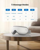 RENPHO Eyeris1 Eye Massager with Heat, Birthday Gifts for Women Men Mom Dad Her Him, Remote Control, Bluetooth Music Sleep Mask for Eyes Relaxation