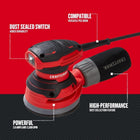 CRAFTSMAN Random Orbit Sander, 3-Amp, Corded (CMEW231)