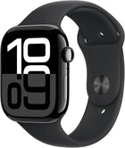 Apple Watch Series 10 [GPS 46mm case] Smartwatch with Jet Black Aluminum Case with Black Sport Band - M/L. Fitness Tracker, ECG App, Always-On Retina Display, Water Resistant 2