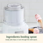 Cuisinart Ice Cream Maker Machine, 1.5 Quart Sorbet, Frozen Yogurt Maker, Double Insulated, White (ICE-21C)