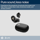 Poly – Voyager Free 20 – True Wireless Earbuds in Black - Adaptive ANC, AI Enhanced Audio and Personalized Comfort - Works with PC/Mobile