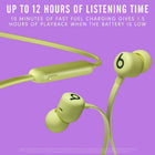 Beats Flex Wireless Earbuds Apple W1 Headphone Chip, Magnetic Earphones, Class 1 Bluetooth, 12 Hours of Listening Time, Built-in Microphone - Yellow