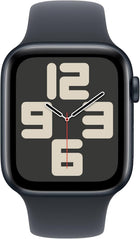 Apple Watch SE (2nd Gen) [GPS 44mm] Smartwatch with Midnight Aluminium Case with Midnight Sport Band
