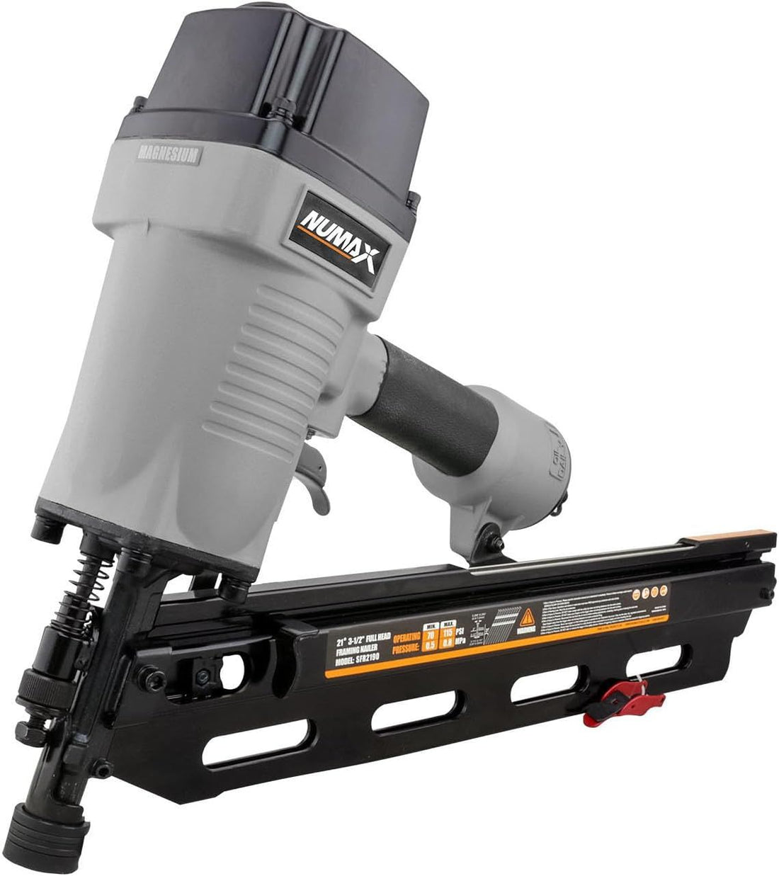NuMax SFR2190 Pneumatic 21 Degree 3-1/2 Framing Nailer
