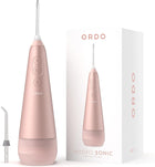 Water Flossers for Teeth, Cordless IPX7 Waterproof Oral Irrigator, 3 Pressure Settings, Portable, Rechargeable Electric Sonic Flosser, Dental Professional Recommended, Rose Gold