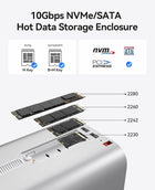 ORICO MiniTower 2 Bay RAID Enclosure Compatible NVMe SSD 10Gbps with Expansion Hub Docking Station for Mac mini M4 Max Up to 56TB-M435