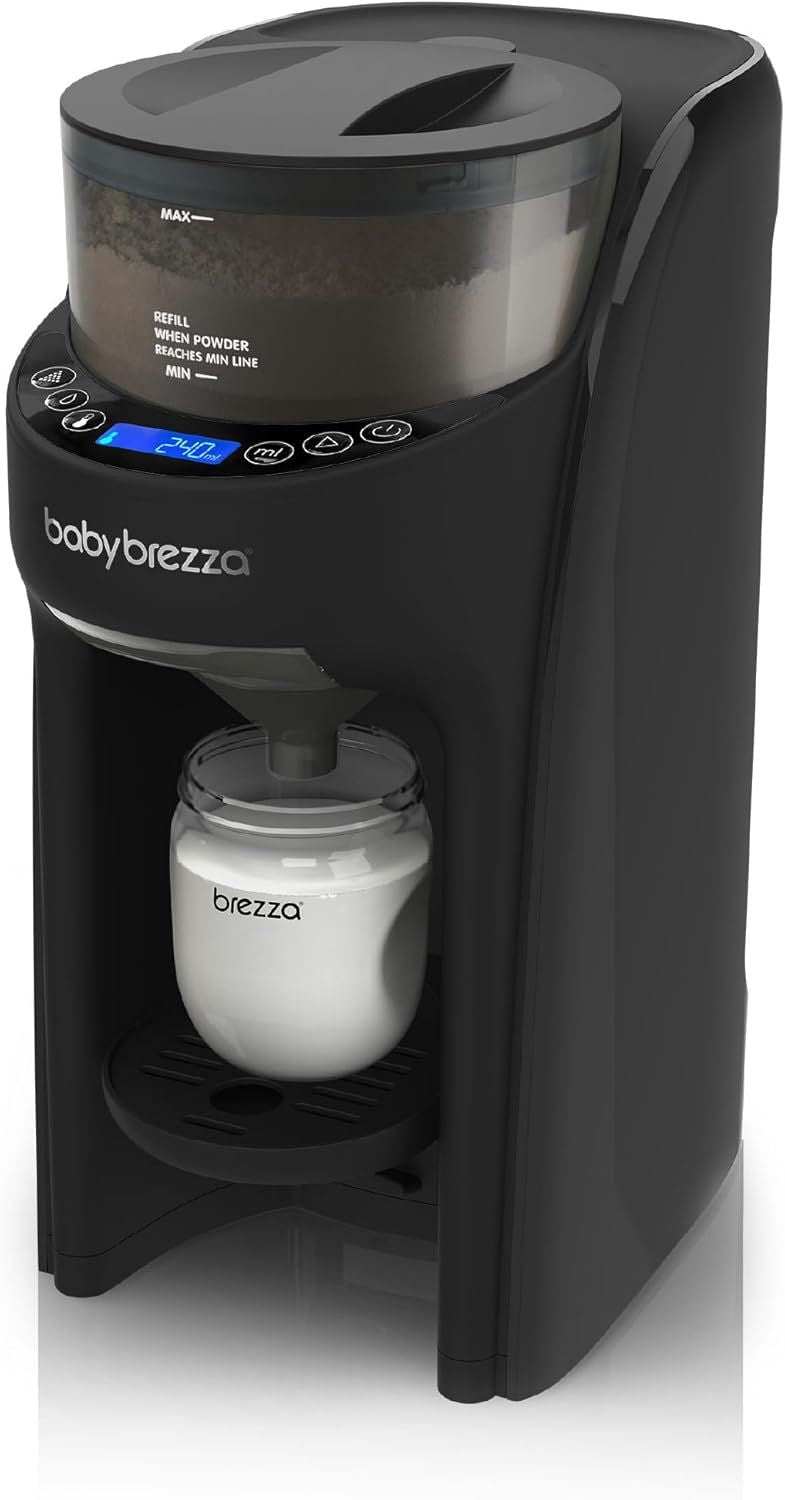 Baby Brezza Formula Pro Advanced Formula Dispenser Machine - Automatically Mix A Warm Formula Bottle Instantly - Easily Make Bottle With Automatic Powder Blending, Black