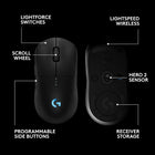 Logitech G PRO 2 Lightspeed Ambidextrous Wireless Gaming Mouse - Black | Symmetrical design, \u003C4 customizable magnetic side buttons, USB-C charging, PowerPlay Wireless Charging Supported, For PC/Mac