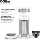 Keurig K-Slim Single Serve K-Cup Pod Coffee Maker, Featuring Simple Push Button Controls And MultiStream Technology, White