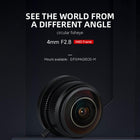 7artisans 4mm F2.8 APS-C Format Circular Fisheye Lens, Ultra Wide 360 Panoramic View, Compatible with Olympus and Panasonic Micro Four Thirds Mount Cameras