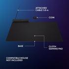 Logitech G POWERPLAY 2 Wireless Charging Mouse Pad for Compatible Logitech G Gaming Mice, 34.5 X 28.4 cm (13.5 x 11.2 inches), 3.5 mm Height, for PC/Mac - Black