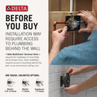 Delta Faucet Trinsic 17 Series Dual-Function Shower Valve Trim Kit Brushed Nickel, Shower Handle, Delta Shower Trim Kit, Stainless T17059-SS (Valve Not Included)