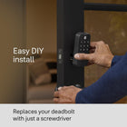 Yale Black Code Keypad Deadbolt Front Door Lock for Keyless Entry, YED210-NR-BSP