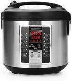 COMFEE\' Rice Cooker 10 cup uncooked, Food Steamer, Stewpot, Saute All in One (12 Digital Cooking Programs) Multi Cooker Large Capacity 5.2Qt, 24 Hours Preset