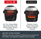 T-fal Multicook Actifry, Multicooker & Air Fryer with Automatic Stirring Paddle, 6 L / 6.3 Qt., Chrome