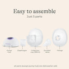 Lansinoh Discreet Duo Wearable Breast Pump, Hands Free Breast Pump, 4 Pumping Modes, 9 Levels Hospital Grade Suction, LED Display, Leak-Resistant Design, 2 Breast Flange Sizes Included: 24mm & 21mm (model #S32)