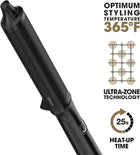 ghd Classic Wave Hair Curling Wand ― 1\ - 1.5\ Oval Ceramic-Coated Barrel with Safer-for-Hair Styling Tool Temperature, Achieve Beach Body Hollywood Waves to Undone Texture with All Day Hold ― Black