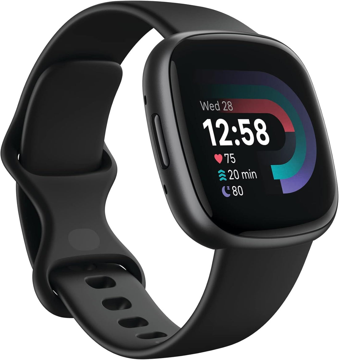 Google Fitbit Versa 4 - Fitness Smartwatch - Black / Graphite | Fitness Smartwatch with Daily Readiness, GPS, 24/7 Heart Rate, 40+ Exercise Modes, Sleep Tracking and More, One Size