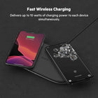 Belkin TrueFreedom Pro Wireless Charging Pad - 10W Qi-Certified Charger Pad for iPhone, Samsung, Apple Airpods & More - Charge Qi-Enabled Devices from Anywhere On The Surface - Black