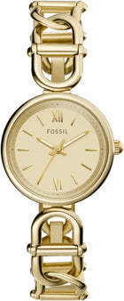 Fossil Women\'s Carlie Quartz Stainless Steel Watch, Rose Gold Glitz, Regular, Quartz Movement