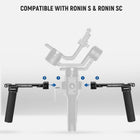 NEEWER Dual Handgrip Compatible with DJI RS5 RS4 RS4 Pro RS3 RS3 Pro RS2 RSC2 Ronin S SC Gimbal, Dual Handle Kit with 2 Mini NATO Rails, Quick Release NATO Clamps, 1/4\ & 3/8\ Threads, GA006