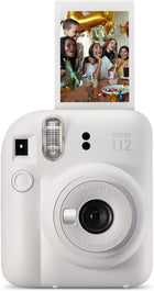 Fujifilm INSTAX Mini 12 Instant Camera Party Bundle - Clay White
