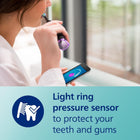 Philips Sonicare DiamondClean Smart 9500 Electric Toothbrush - Sonic Toothbrush with App, Pressure Sensor, 15 Brushing Settings, Replacement Reminder, USB Charging Travel Case, Black, Model HX9923/11