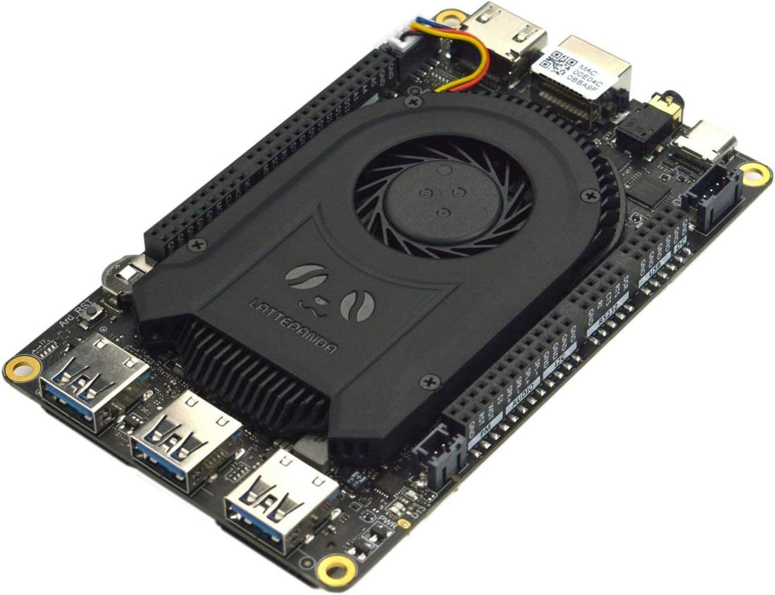 LattePanda 3 Delta x86 Single Board Computer - Intel N5105 Quad-Core Windows/Linux Mini PC with 8GB RAM, 64GB eMMC, Wi-Fi 6, Dual 4K HDR & M.2 Slot Expansion for Gaming/DIY Projects