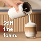Philips Baristina Milk Frother - Foam Milk Perfectly​. Hot and Cold. Dairy and Non-Dairy. Easy to Clean. for Philips Baristina Espresso Machines. Milky White (BAR311/00)