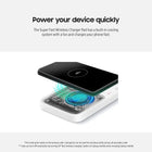 SAMSUNG 15W Wireless Charger Duo w/USB C Cable, Fast Charge 2 Devices at Once, Cordless Charging Pad for Galaxy Phones and Devices, 2022, includes Microfiber Cleaning Cloth - white