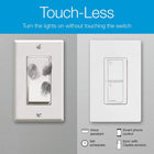 Lutron Caséta Smart Home Switch with Wall Plate, Works with Alexa, Apple HomeKit, and Google Assistant (Smart Hub Required) | 5A, for Ceiling and Exhaust Fans, LED Bulbs, Incandescent and Halogen | PDW-5ANS-WH-A | White