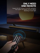 Sound Bar 2 in 1 Separable MEVOSTO 2.2CH Soundbar for TV 80W Built-in Dual Woofers with ARC/Optical/AUX/BT 5.0 Bass/Treble Adjustable Wall Mountable Surround Sound Home Theater System-31inch