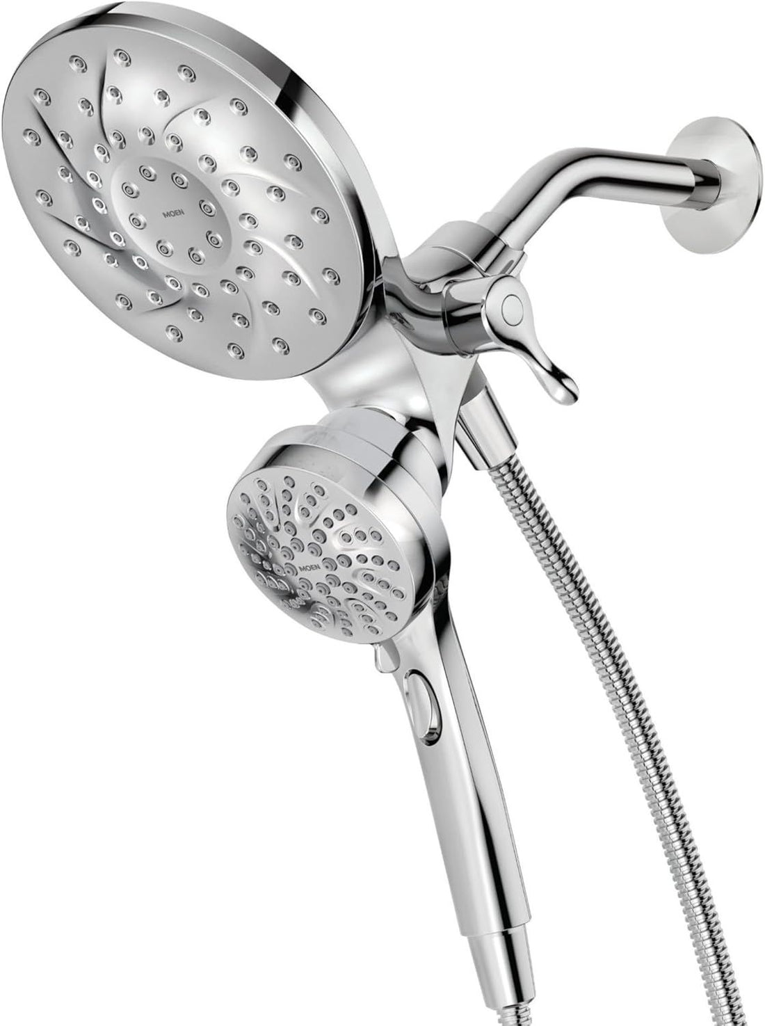 Moen 26009 Engage Magnetix 2.5 GPM Handheld/Rain Shower Head 2-in-1 Combo Featuring Magnetic Docking System, Pack of 1, Chrome