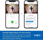 TP-Link Tapo Smart Video Doorbell Camera with Chime, Battery or Wired, 2K 5MP Color Night Vison, No Monthly Fee, 180° Ultra-Wide Head-to-Toe View, Free AI Detection, Cloud & Local Storage (Tapo D235)