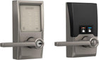 Schlage Encode Smart Wi-Fi Lock with Lever Handle, Touchscreen Keypad, Keyless Entry Door Lock, App Control, Alexa, Google Home and Airbnb Compatible, Satin Nickel, FE789WB CEN 619 LAT