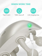 SKG Neck Massager for Pain Relief Deep Tissue Eligible Shiatsu Shoulder Massger with Heat, H7 Ultra Gifts for Men and Women Birthday