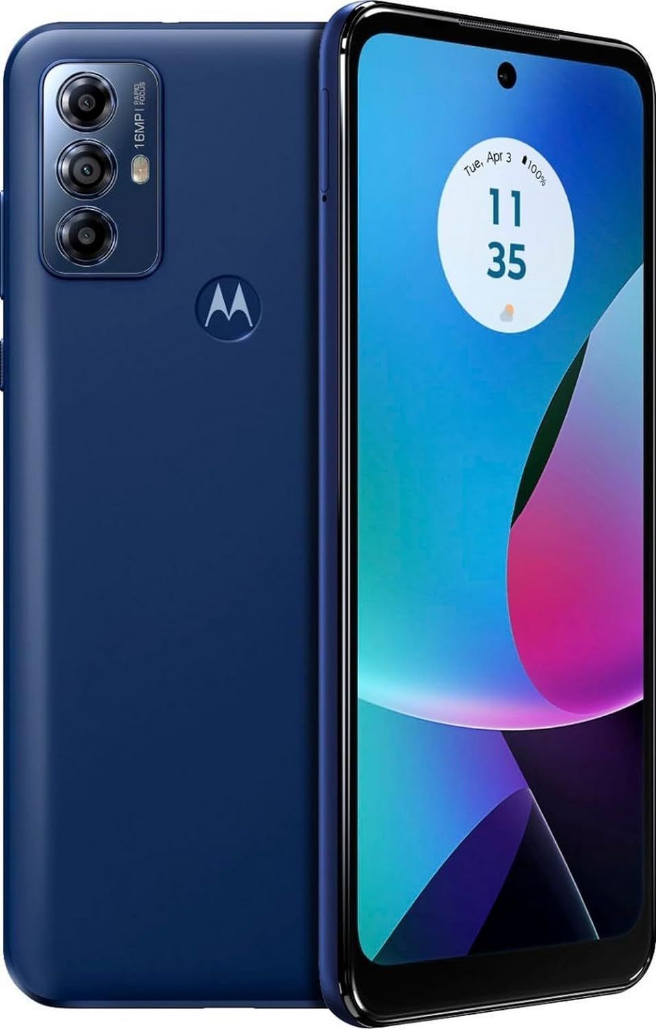 Motorola Moto G Play (2023) (32GB + 64GB SD Card), 6.5\ Display, 3-Day Battery, with 64GB SD Card, LTE 4G Unlocked - Deep Indigo
