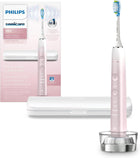 Philips Sonicare DiamondClean 9000 Special Edition Rechargeable Electric Toothbrush, White/Pink, HX9911/90