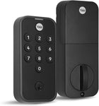 Yale Black Code Keypad Deadbolt Front Door Lock for Keyless Entry, YED210-NR-BSP