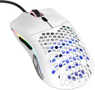 Glorious Gaming Mouse - Model O Minus 58 g Superlight Honeycomb Mouse, RGB Mouse - Matte White Mouse, USB Gaming Mouse