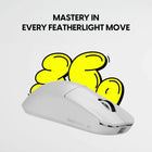 Pulsar Crazylight X2 Mini Wireless Gaming Mouse, 35g Ultra Lightweight, 8K Polling Ready, 32K DPI Optical Sensor, Symmetrical Shape, 8K Dongle Included, Uyuny White